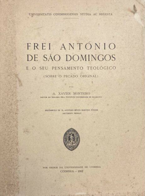 Frei António de São Domingos e o seu pensamento teológico (sob o pecado original)