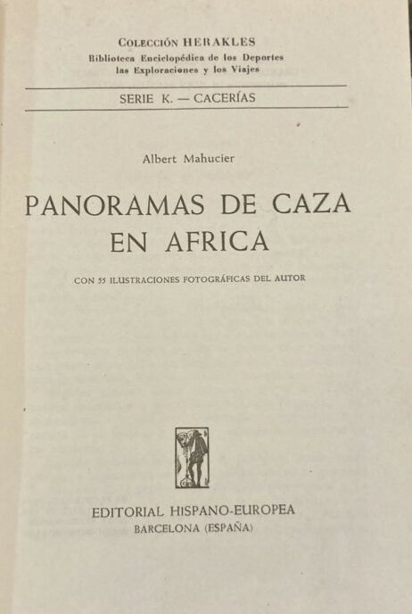 Panoramas de caza en Africa