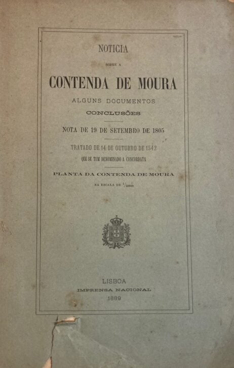 Noticia sobre a Contenda de Moura