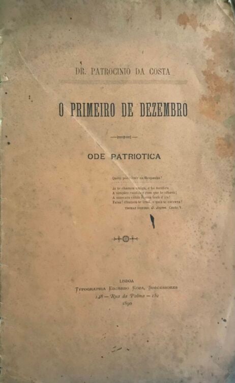 O Primeiro de Dezembro: Ode Patriotica