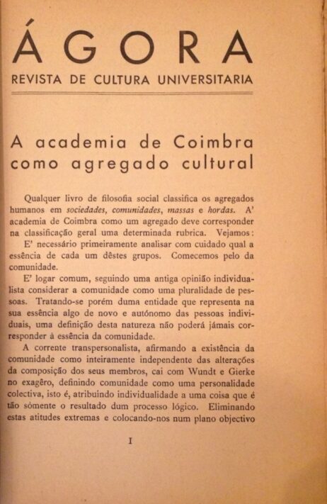 Ágora: Revista de Cultura Universitária
