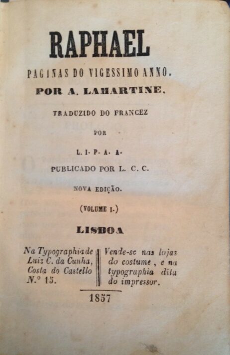 Raphael: Paginas do vigessimo anno