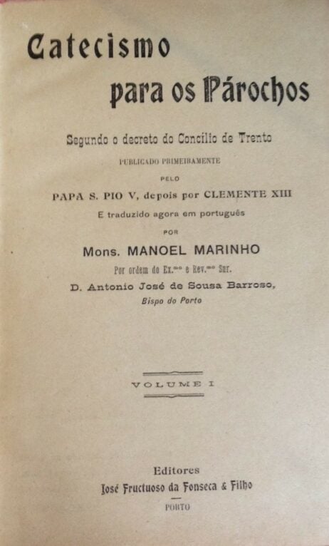 Catecismo para os Párochos Segundo o decreto do Concílio de Trento