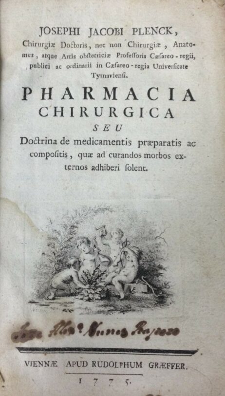 Pharmacia Chirurgica seu Doctrina de medicamentis praeparatis ac compositis, quae ad curandos morbos externos adhiberi folent