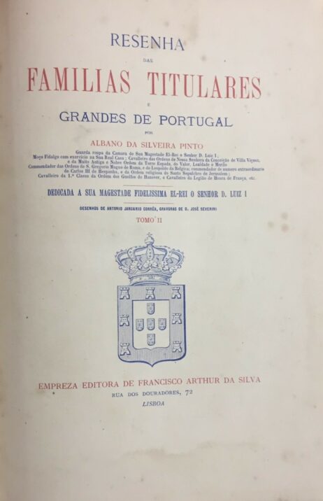 Resenha das Familias Titulares e Grandes de Portugal - volume II