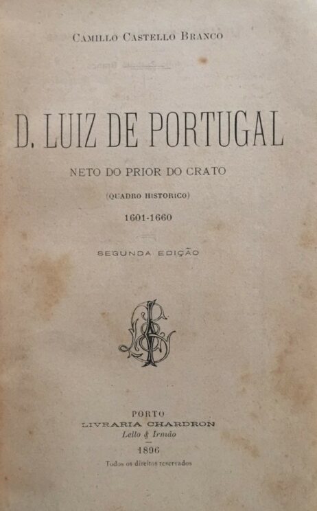 D. Luiz de Portugal neto do Prior do Crato (Quadro Historico) 1601-1660