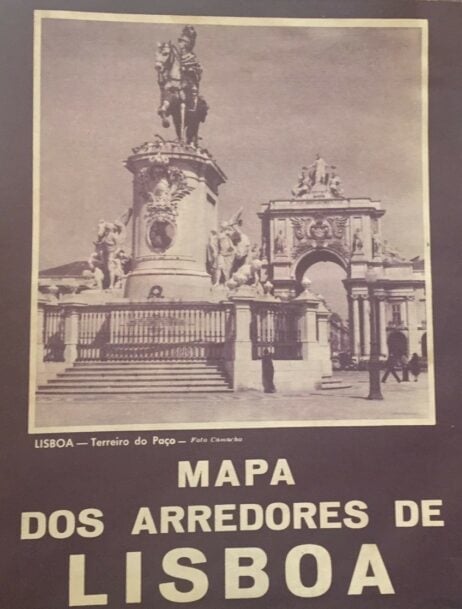 Mapa dos arredores de Lisboa