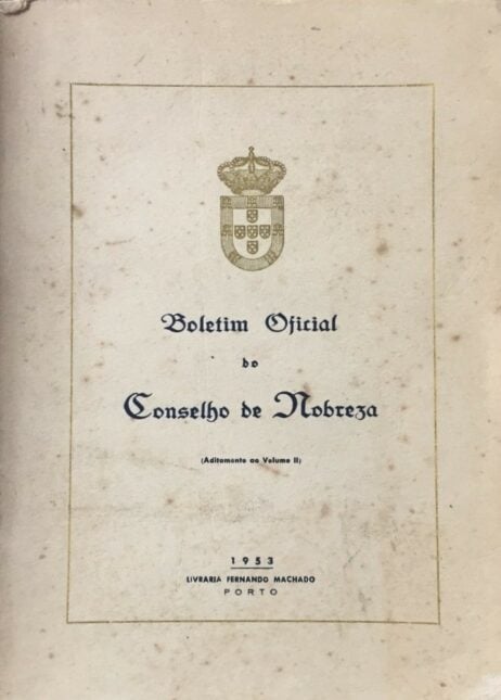 Boletim Oficial do Conselho de Nobreza (Aditamento ao Volume II)