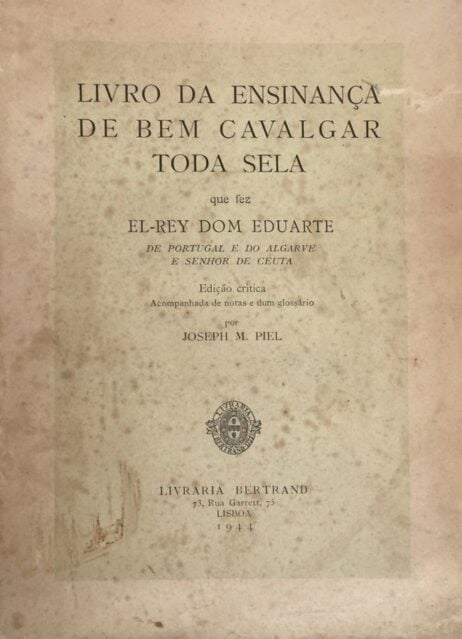 Livro da Ensinança de Bem Cavalgar toda Sela