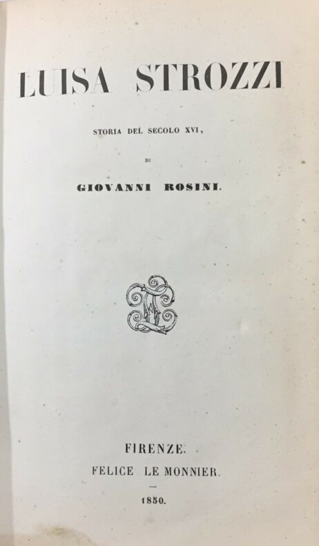 Luisa Strozzi - Storia del Secolo XVI