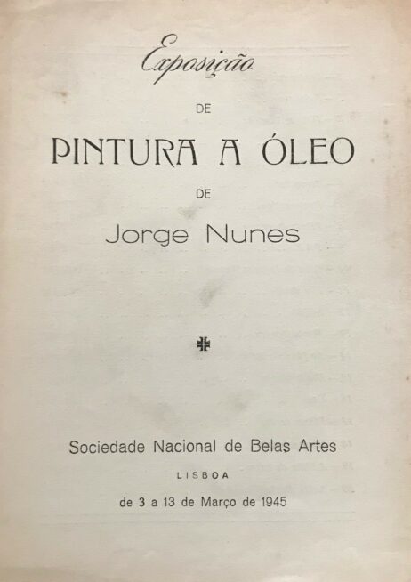 Exposição de Pintura a Óleo de Jorge Nunes - Sociedade Nacional de Belas Artes