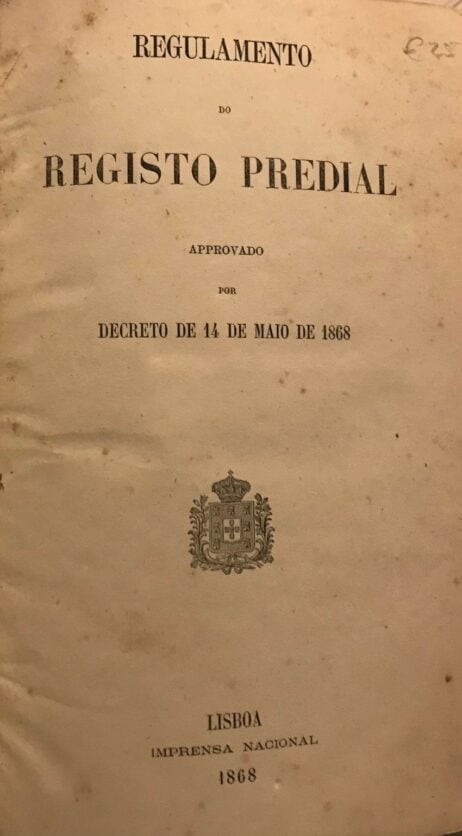 Regulamento do Registo Predial approvado por Decreto de 14 de Maio de 1868