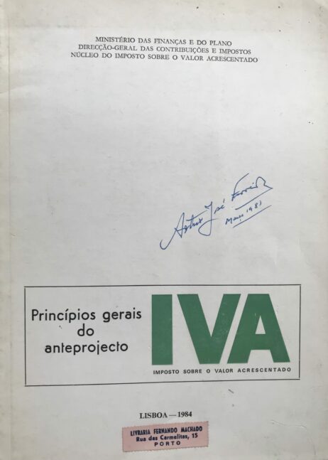 Imposto sobre o Valor Acrescentado (IVA) Princípios Gerais