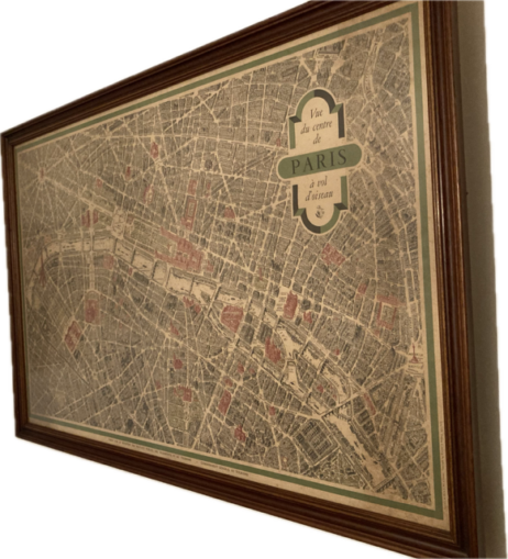 Vue du centre de Paris à vol d'oiseau