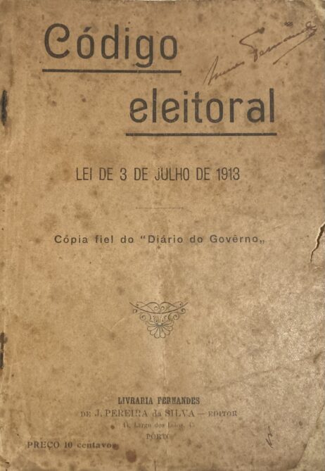 Código eleitoral - Lei de 3 de Julho de 1913