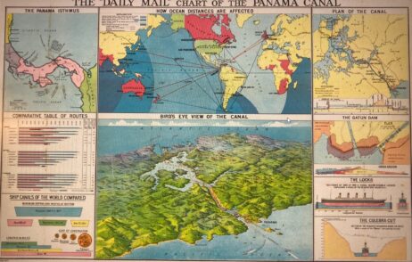 The "Daily Mail" chart of the Panama Canal