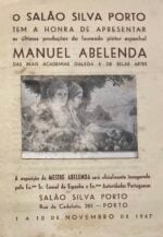 O Salão Silva Porto tem a honra de apresentar as últimas produções do laureado pintor espanhol Manuel Abelenda das Reais Academias Galega e de Belas Artes