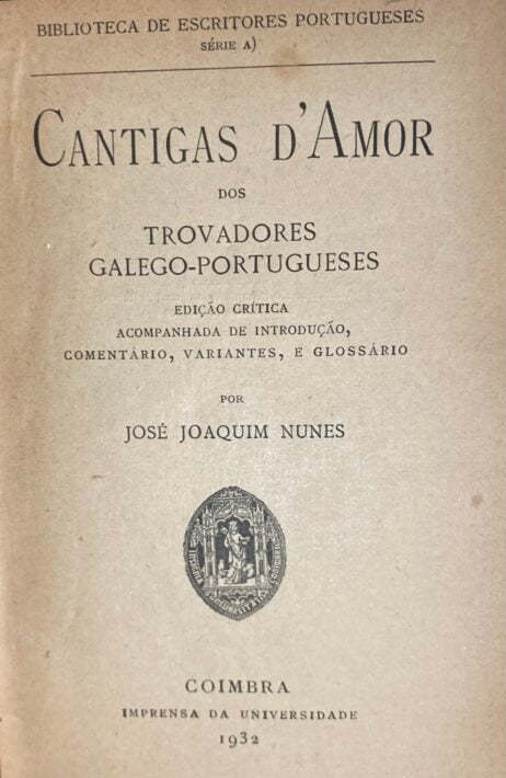 Cantigas d'Amor dos trovadores galego-portugueses